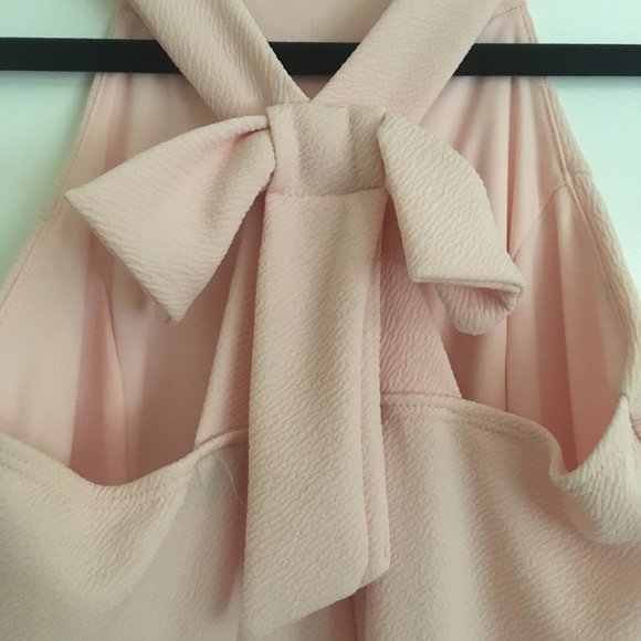 Pink Skater Dress with Bow - Picture 3 of 5